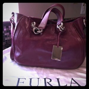 Furla Deep Burgundy Large handbag